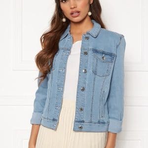 VERO MODA Hot Soya LS Denim Jacket Light Blue Denim XS