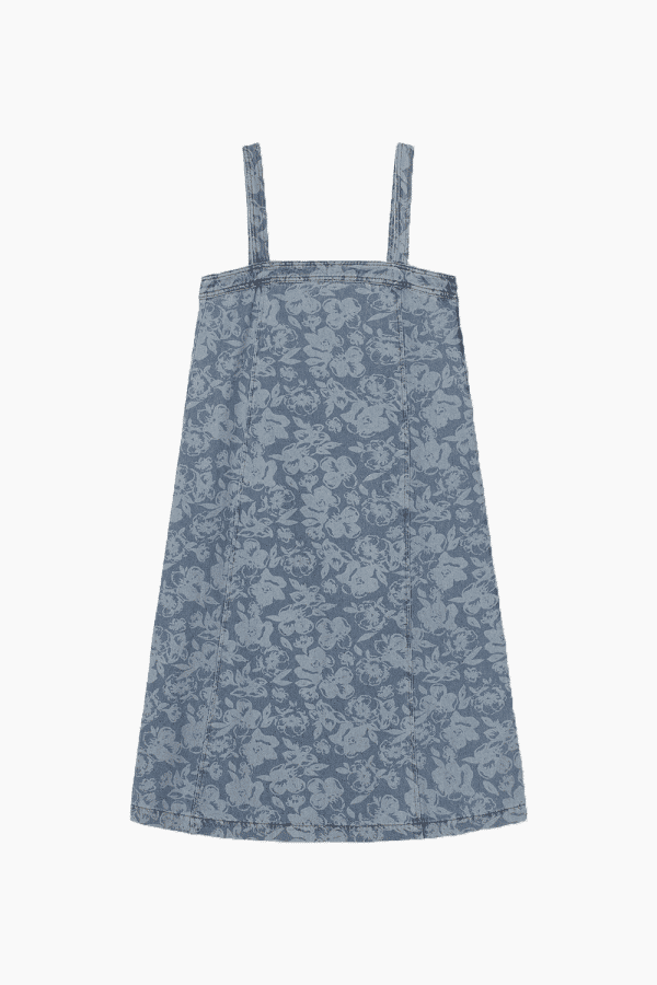 Enbullet SL Dress - Denim Flower - Envii - Mønstret M
