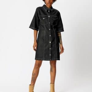 Gestuz Audagz Short Kjole 10905894 7, Farve: Sort, Størrelse: 40, Dame
