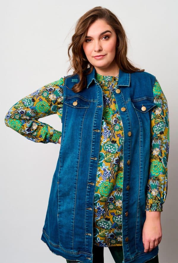 Adia - Kjole - Adhassa - Dark Blue Denim