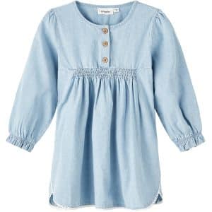 Lil'Atelier Light Blue Denim Lana Loose Kjole