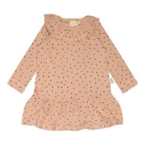 Kjole langærmet o-neck - CafÃ¨ Rose/Denim Blue - 104