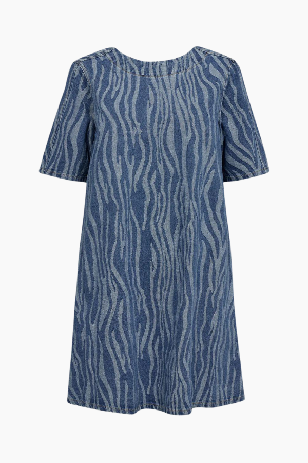 Petrinna Short Dress - Medium Blue - Moves - Blå L