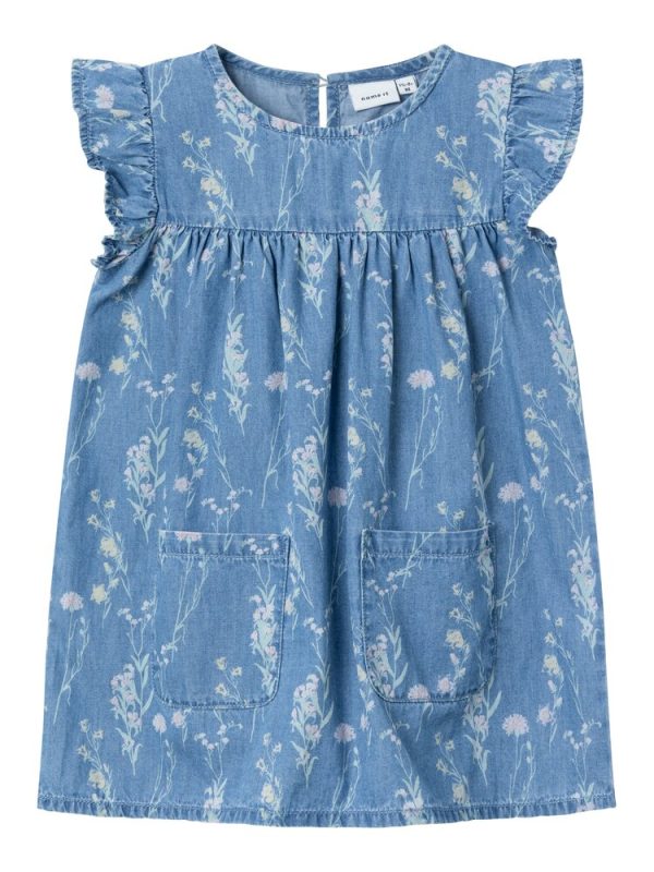 Gry kortærmet kjole - medium blue denim - 92