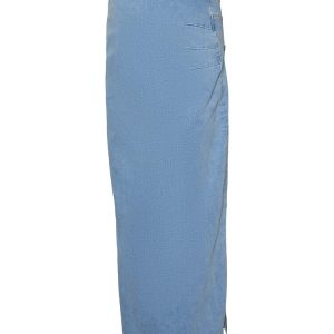 Osaka maxi nederdel - light blue denim - XL