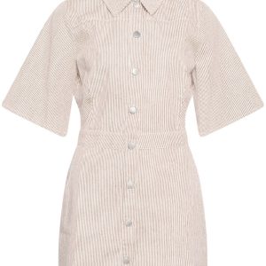 Noella - Kjole - Benita Dress - Beige/White