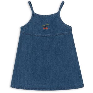 Konges Sløjd Denim Blue Magot Strap Kjole GOTS - Str. 2 år