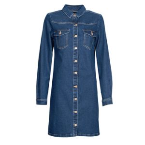 Korte kjoler Pieces PCPERRY L/S DENIM DRESS-VI