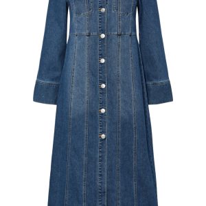 Pieces Kjole - Femma - Medium Blue Denim