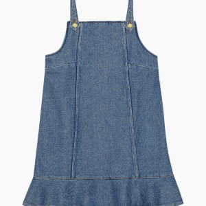 Heavy Denim Mini Dress J1584 - Tint Wash - GANNI - Blå XS