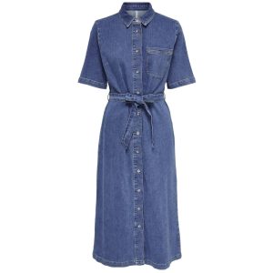 ONLY dame kjole ONLLANA - Medium blue denim