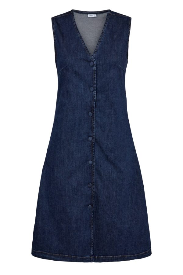 Nümph - Kjole - Nuamber Dress - Dark Blue Denim