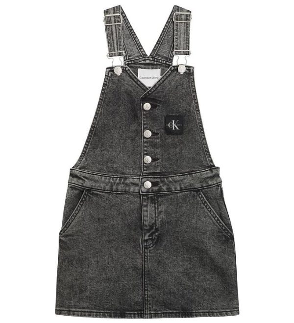 Calvin Klein Spencer - Denim Dungaree - Washed Black