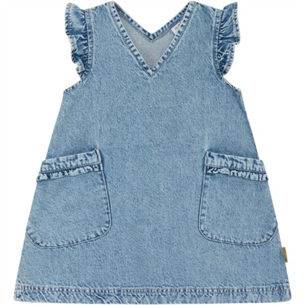 Hust & Claire Washed Denim Kaila Kjole - Str. 116