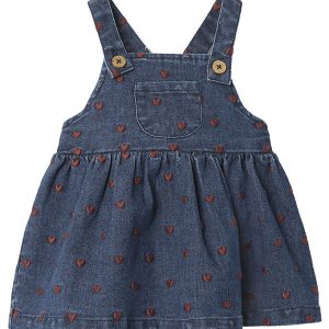 Lil Atelier Nederdel - NbfLiva - Dark Blue Denim/Heart Embroider