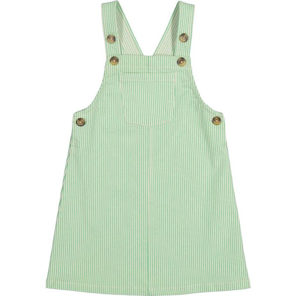 MarMar Soft Denim Cale Green Stripe Dalma Kjole - Str. 3 år/98