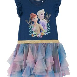 Name It Kjole - NmfJesina Frozen - Dark Denim