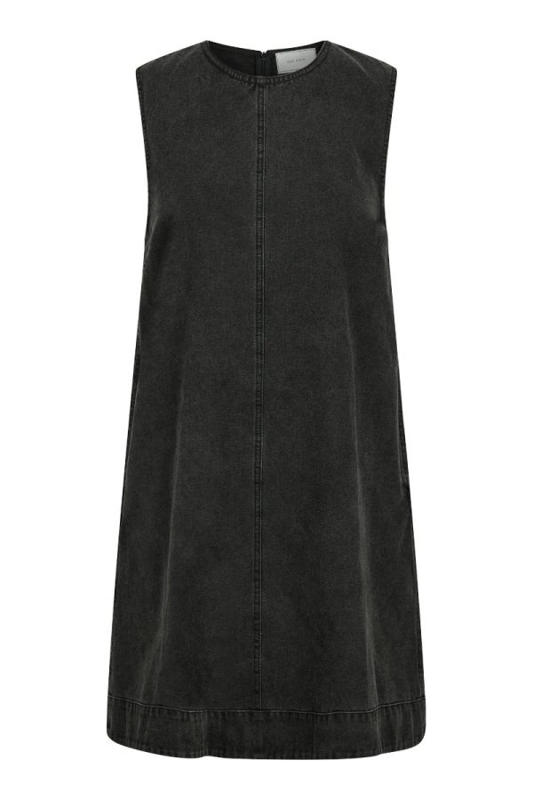 Neo Noir - Kjole - Livo Spencer Denim Dress - Black (OBS: 2-3 hverdage ekstra levering)