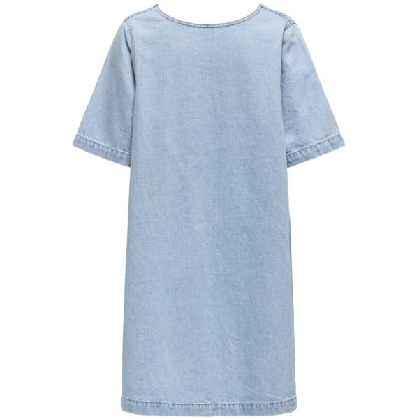 ONLY dame kjole ONLGIGI - Light Blue Denim