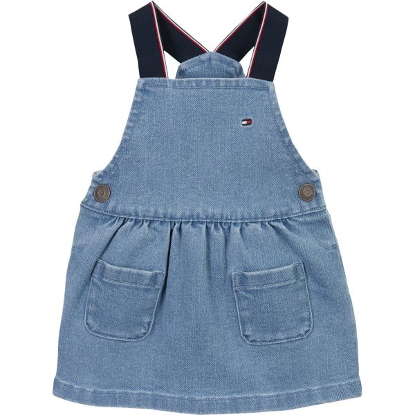 Tommy Hilfiger Denim Medium Denim Dungaree Kjole - Str. 74