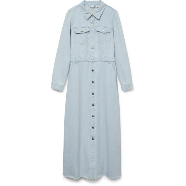 VERO MODA dame kjole VMMOLLY - Light Blue Denim