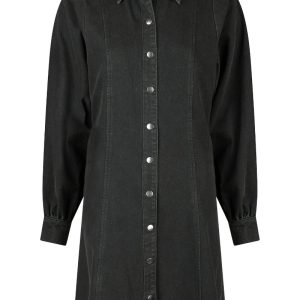 Neo Noir - Kjole - Hanne Denim Dress - Black