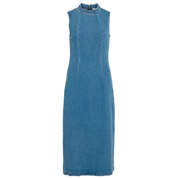 VILA dame kjole VIWINONA - Medium blue denim