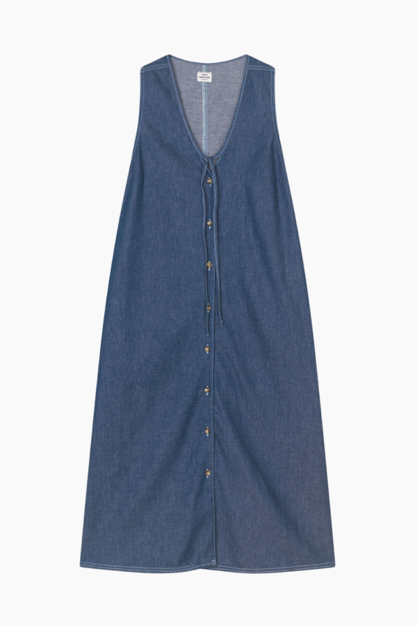 Air Denim Pauline Dress - Dark Blue Denim - Mads Nørgaard - Blå M