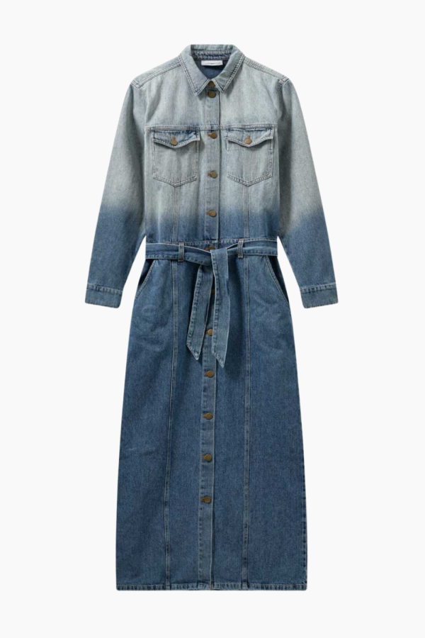 Dip Dye Dress - Dip Dyed Denim - H2O Fagerholt - Blå XXS