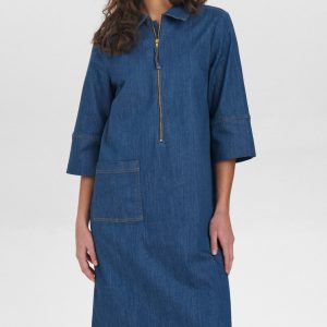 Nümph Kjole - Izzas - Medium Blue Denim
