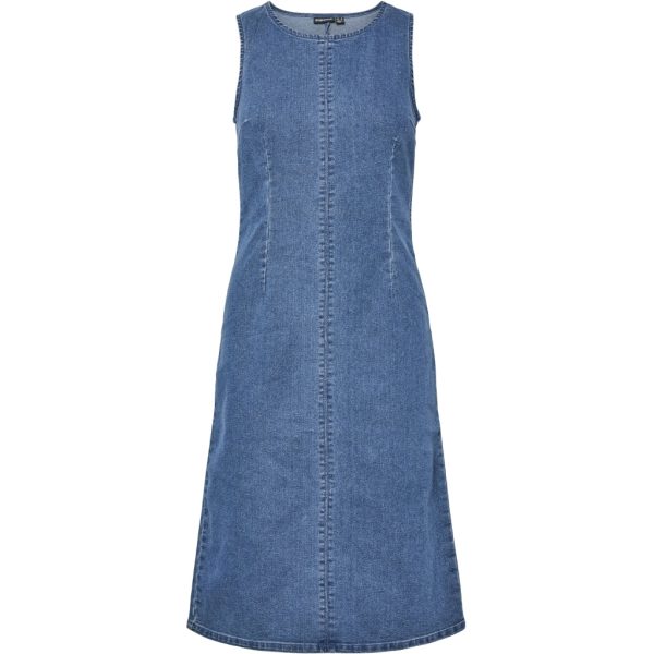 PIECES dame kjole PCTIFFANY - Medium blue denim