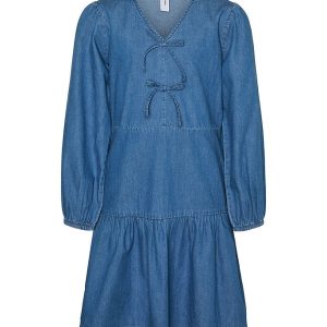 Vero Moda Girl Kjole - VmDemi - Medium Blue Denim