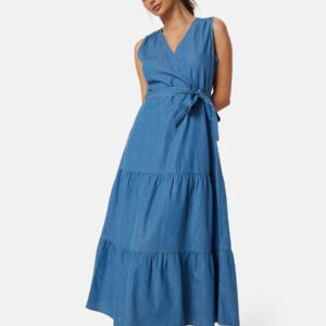 Denim Flounce Dress