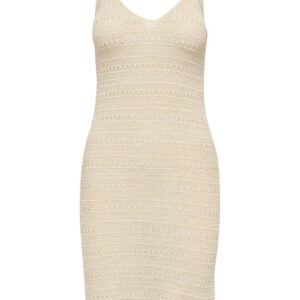 JDY - Kjole - Tropica S/L V-Neck Dress - Birch