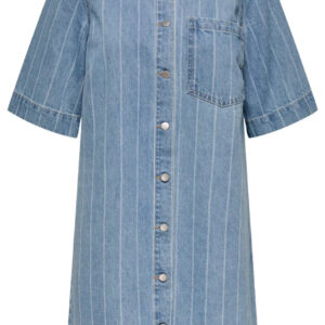 ONLY Kjole - Asta - Light Blue Denim Stripe