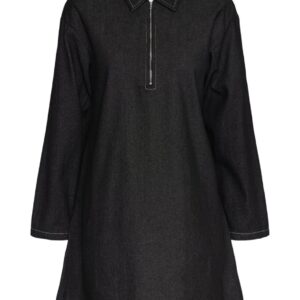 PIECES Kjole - Shirley Short Denim - Black Denim