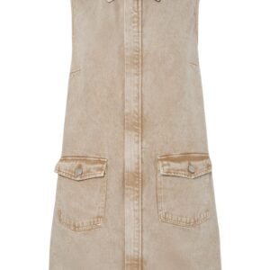 Pieces - Kjole - Fay Sl Denim Dress - Sandshell