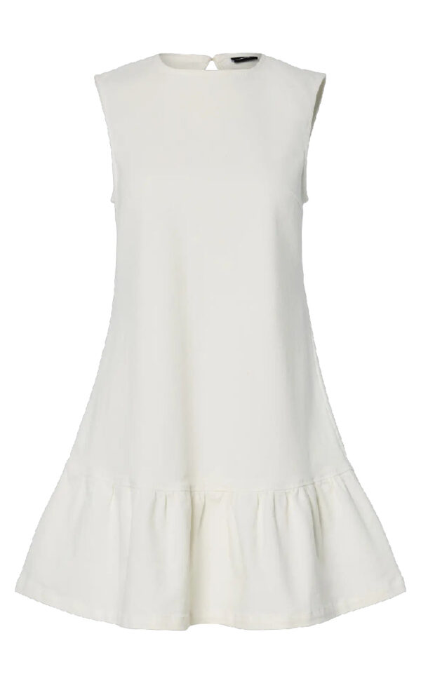 Pieces Kjole - Monica - White Denim