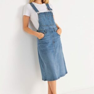 Smækkjole i denim