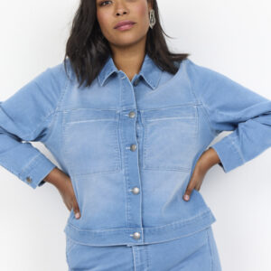 Curvy Wasummer 9 Jakke Lys Denim
