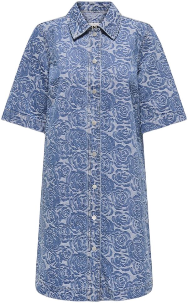 Onlbelle S/S Flower Butto Dress DNM