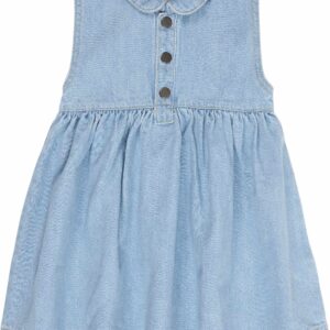 Organic Denim Dress W Collar
