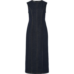 PIECES dame kjole PCFRANNA - Dark Blue Denim