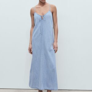Strappy Denim Dress