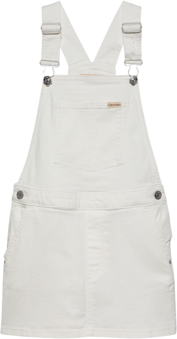 Denim Dress White