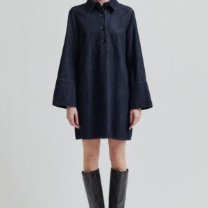 Dera Tunic denimkjole - Dark Blue Denim