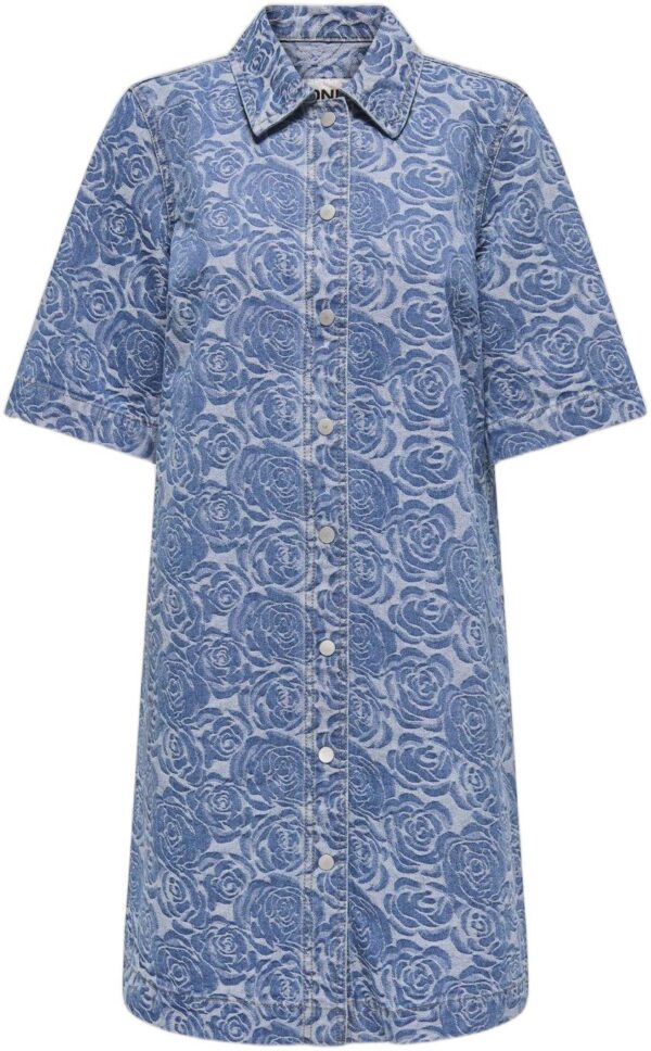 Onlbelle S/S Flower Butto Dress DNM