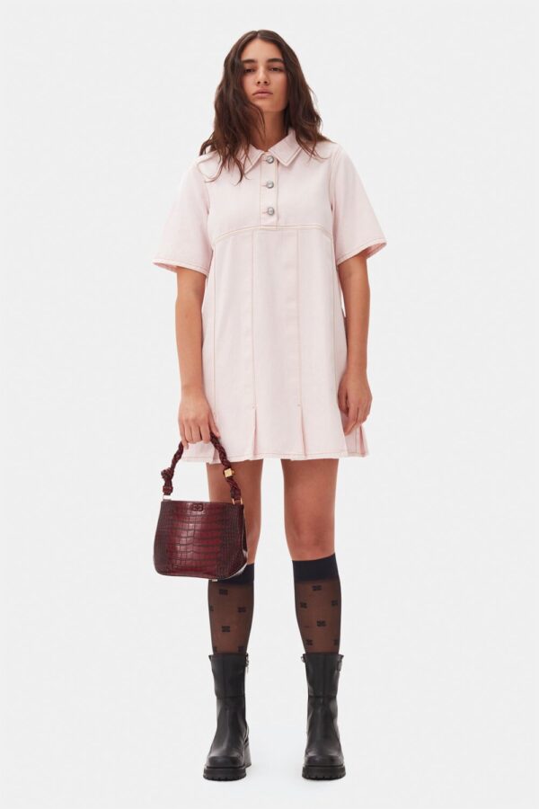 Overdyed Denim Mini Dress