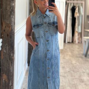 Sisters Point - Kjole - Faisa-DR - M. Denim Wash
