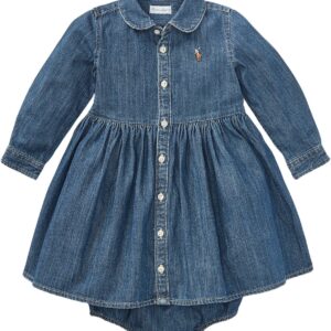 Shirred Denim Shirtdress & Bloomer